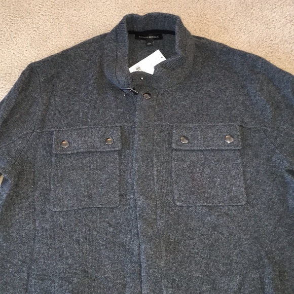 Banana Republic Full-Zip Up Sweater Jacket - Picture 2 of 5